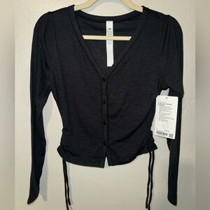 NWT LULULEMON SIDE-CINCH RIBBED CARDIGAN